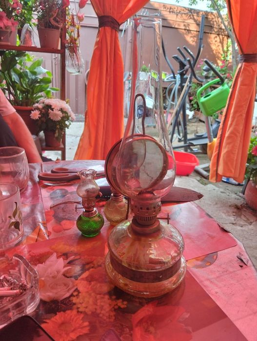 Lampă pe gaz cu oglinda