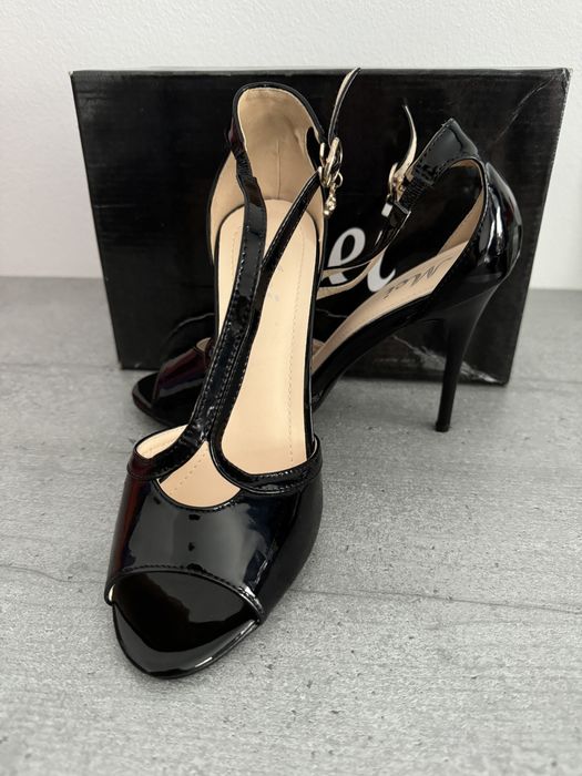 Sandale de lac cu toc cui