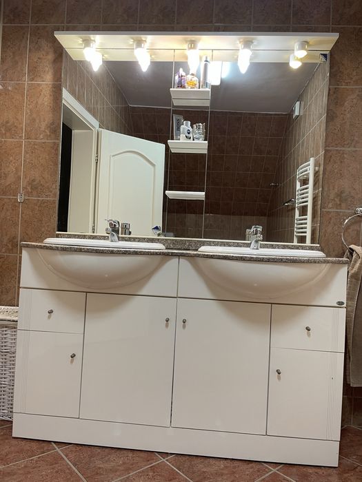 Dulap baie cu 2 lavoare