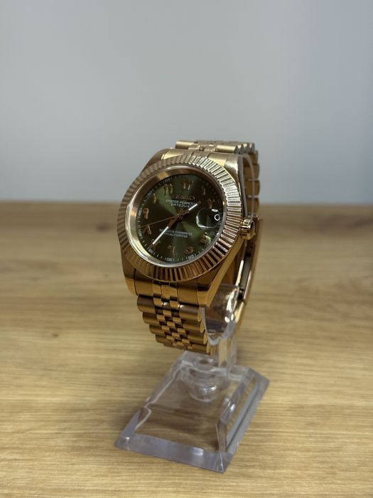 Seiko Mod Datejust Arabic Green