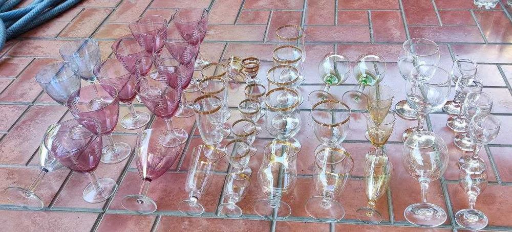 графин + рюмки = набор комплект, ассорти стаканы фужеры из стекла