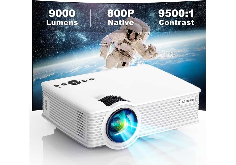 Proiector mini portabil, 120 Ansi lumeni, 800p, alb, Livrare Gratuita