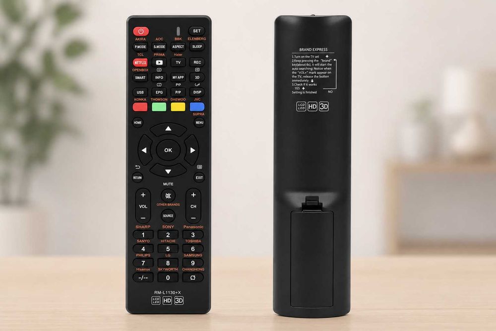 Универсално дистанционно за климатик или телевизор  (LCD/LED/Smart TV) – съвместимо с много модели