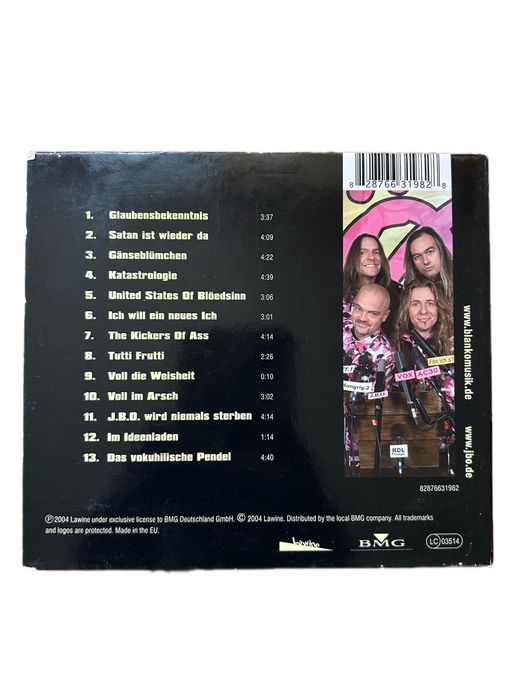 CD JBO Rosa Armee Fraktion 2002 Digipak Virgin Lawine Fun Metal Comedy Rock Pink Camo