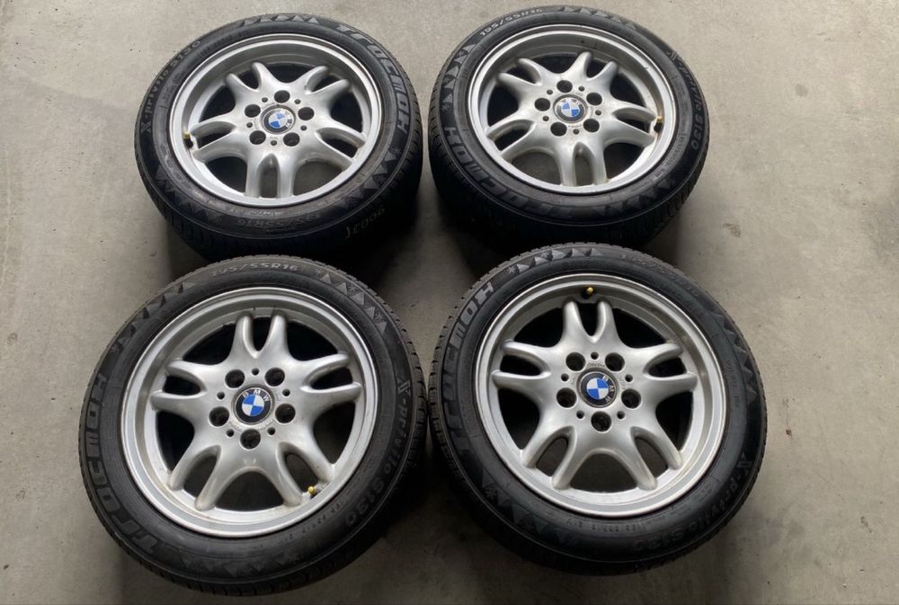 Jante aliaj R16 5x120 BMW cu anvelope M+S 195 55 16