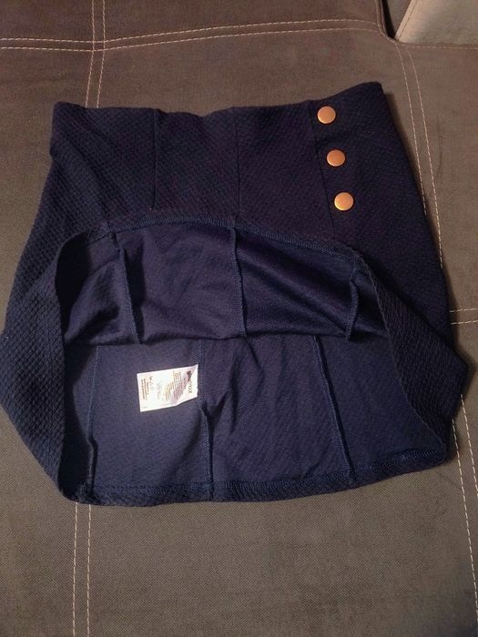 Fustă scurtă bleumarin