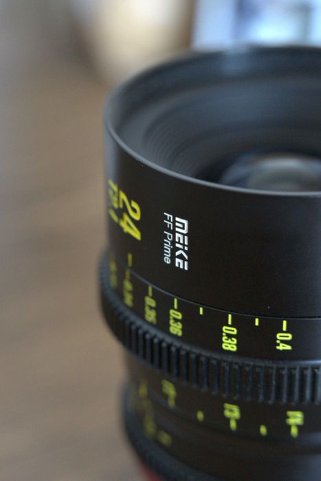 Obiectiv cinema Meike 24mm T2.1 FF Prime – Canon EF + factură | Lentilă Video Full Frame