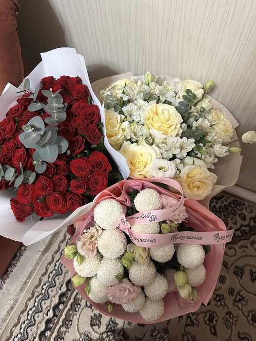 Букеты из роз, цветы