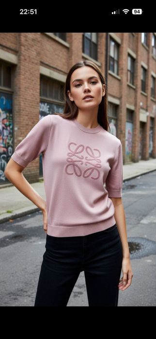 Bluza maneca scurta Loewe