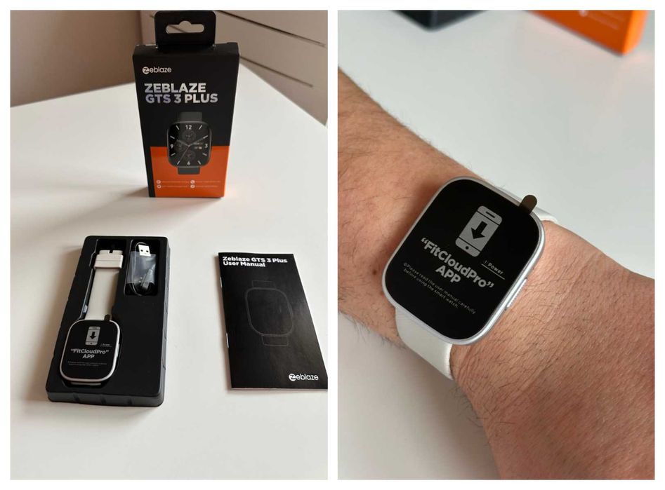 Смарт часовник Zeblaze GTS 3 PLUS, 2.15'',Разговори,Водоуст. Сив НОВ