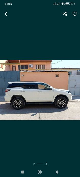 Toyota Fortuner 4х4 Белый жемчуг.