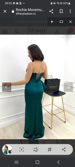 Rochie verde smarald