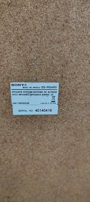 Combina Sony model HCD-RG 490