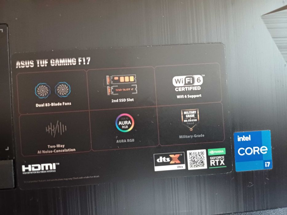 Лаптоп ASUS tuf gaming f17