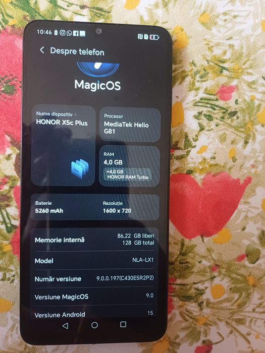 Vând telefon Honor nou