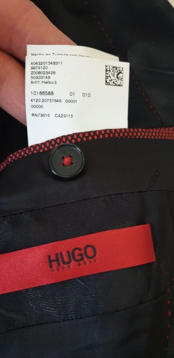 Hugo Boss HUGO 100% Silk  50 - L НОВО! ОРИГИНАЛНО Мъжко Сако