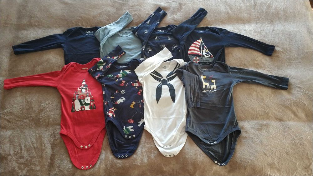 Лот бодита с дълъг ръкав размер 86-92см