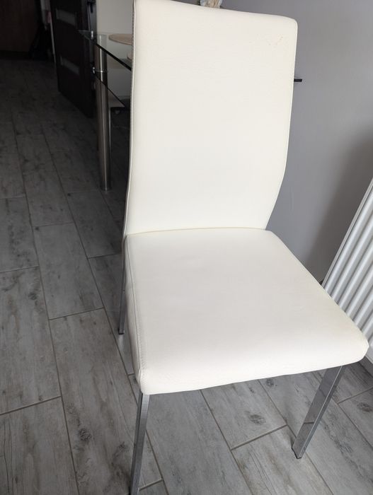 Scaune albe de bucatarie Mobexpert