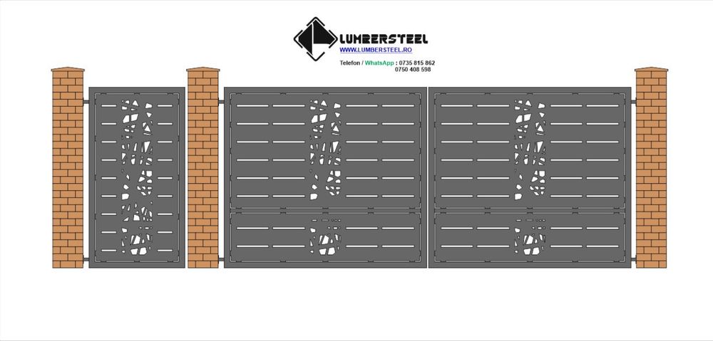 Porti garduri panouri de gard orice model tabla debitata