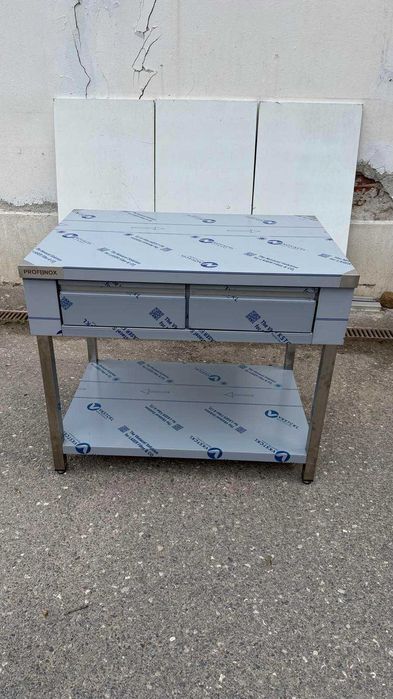 Работна маса с две чекмеджета /сглобяема