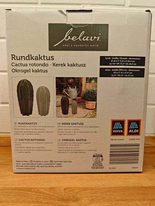 Set 4 cactuși decorativi ceramici Belavi, interior/exterior