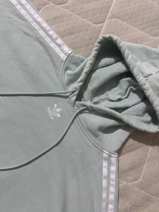 Adidas Originals Cropped Hoodie  Ash Green