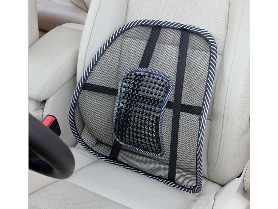 Suport lombar plasa mesh respirabil pentru birou sau masina 40x39 cm