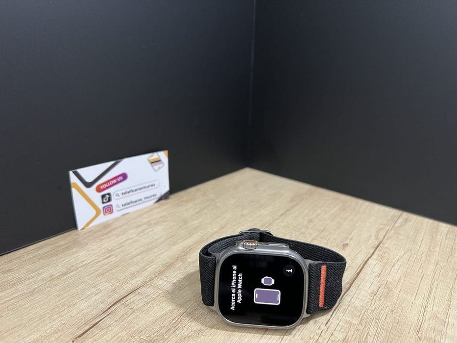 Apple Watch Ultra 49mm Natural Titanium Second-Hand Bun 2 ani garanție