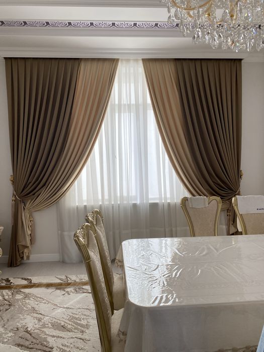 Химчистка штор тюлей