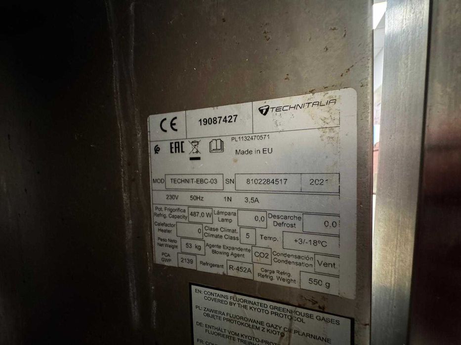 Abator / Blast Chiller Technitalia 3 x GN 1/1 (Model EBC-03)