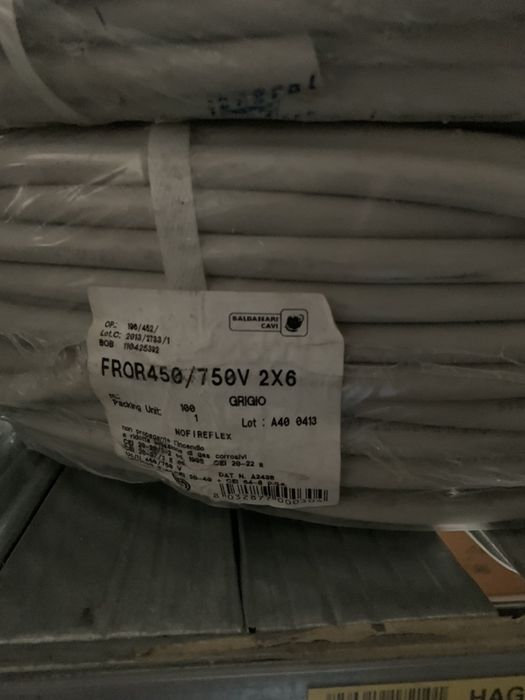 Cablu litat 2/4 și 2/6 rolă de 100m