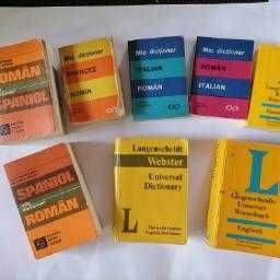 Lot 8 dictionare mici, de buzunar