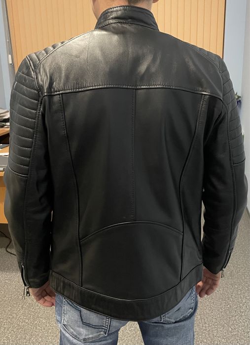 Продавам Ново Модерно Кожено яке от естествена кожа