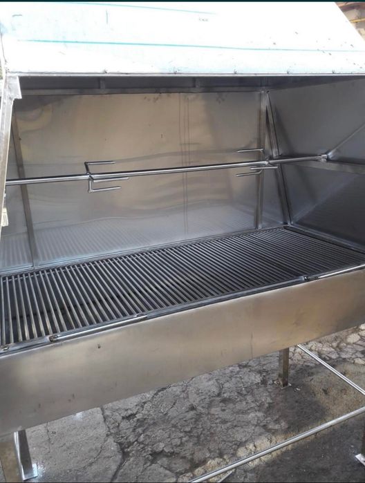 Gratar inox rotisor