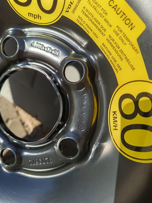 17" Volvo Резервна гума 5x108 Оригинална за Волво