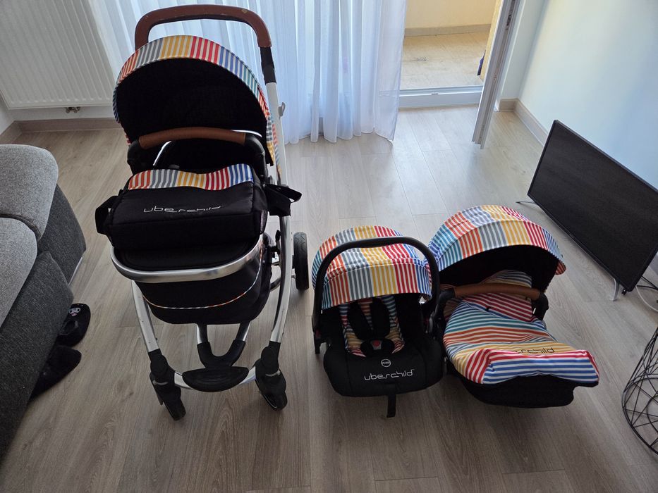 Carucior 3in1 pentru copii.