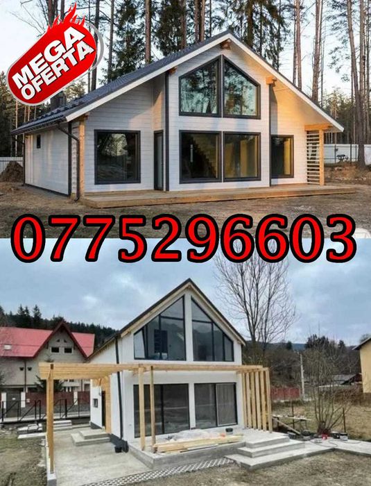 Construim case modulare la cheie, locuinte pe structura metalica