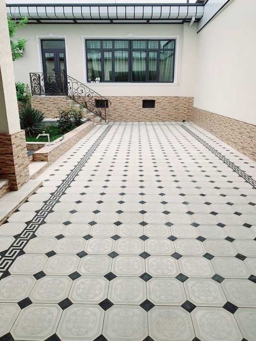 Укладка брусчатка и установка бардюр