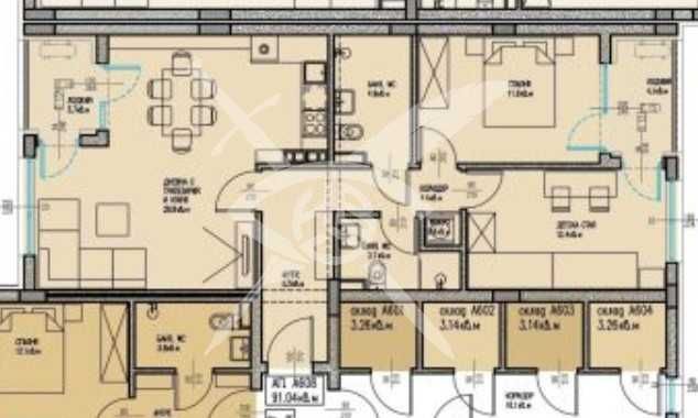 Продава се Тристаен апартамент в Бургас, Славейков - 103 кв.м за 1003 €/кв.м - Снимка #1