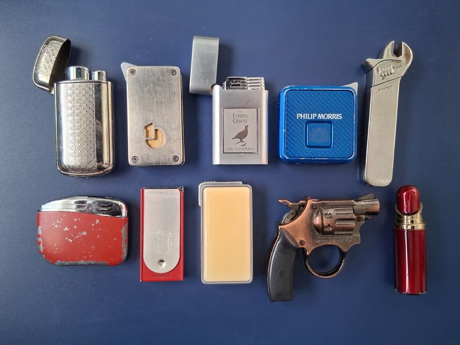 ЛОТ Стари Метални Запалки 14 Броя