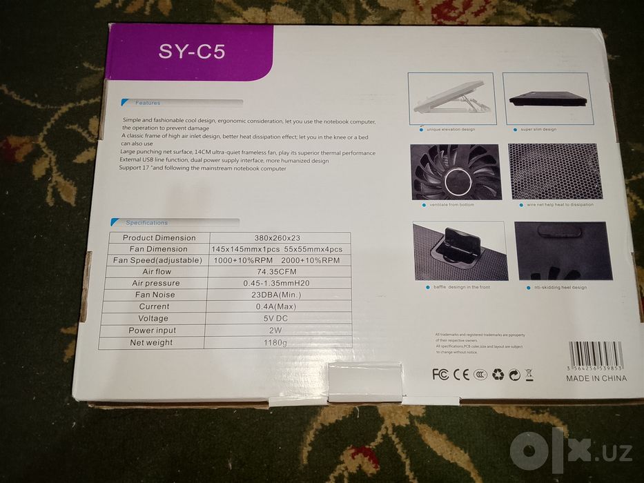 Охладитель для ноутбука Notebook cooling pad