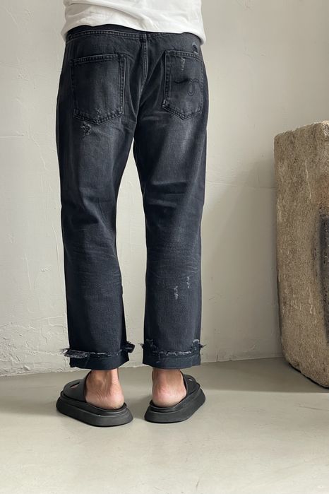 Blugi R13 Boyfriend Jeans Jake Black mărime 32 noi