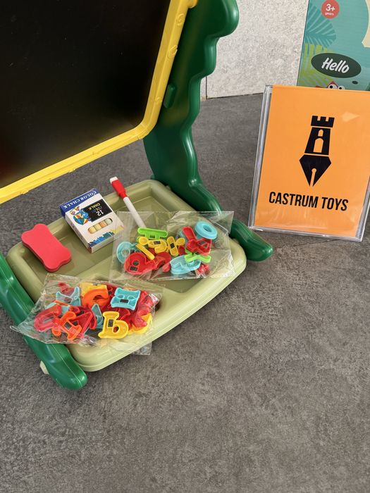 доска для рисования с мелом и маркером, мольберт двусторонний, детский