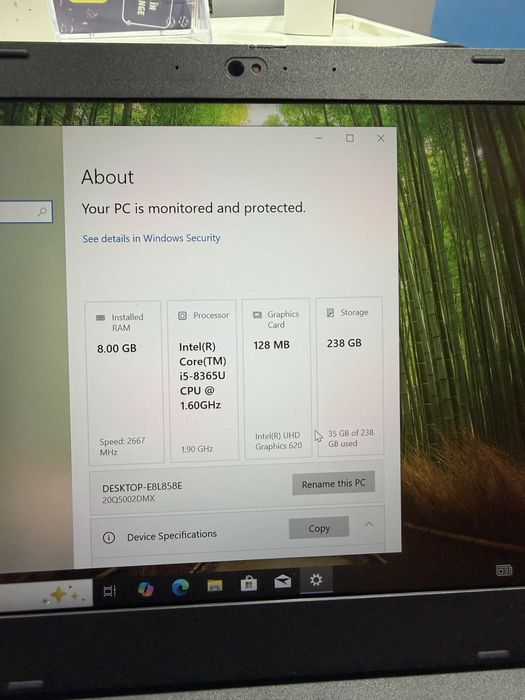 Vand laptop lenovo l490 i5 8365u 8gb ssd 256gb full hd