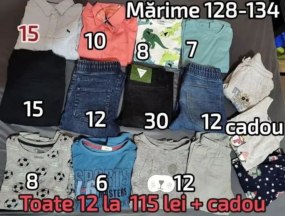 Incălțăminte noua și hăinuțe baiat mărime 31-33 și 128-134,7-8 ani