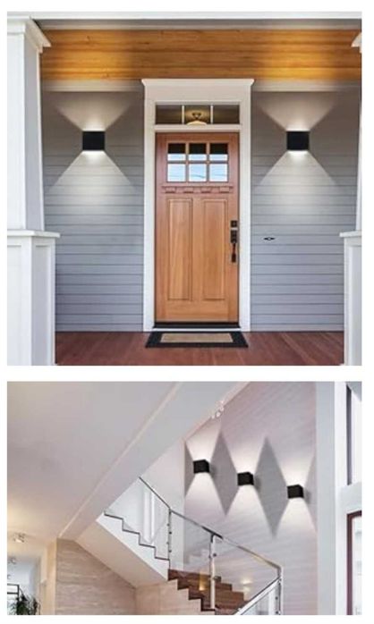 Kingwei 4 x LED стенна лампа  вътрешна външна водоустойчива