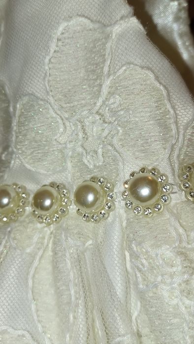 Rochie alba bebe fetita