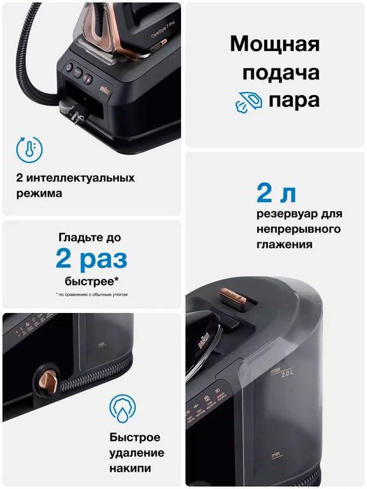 Парогенератор Braun CareStyle 7 Pro IS7286BK