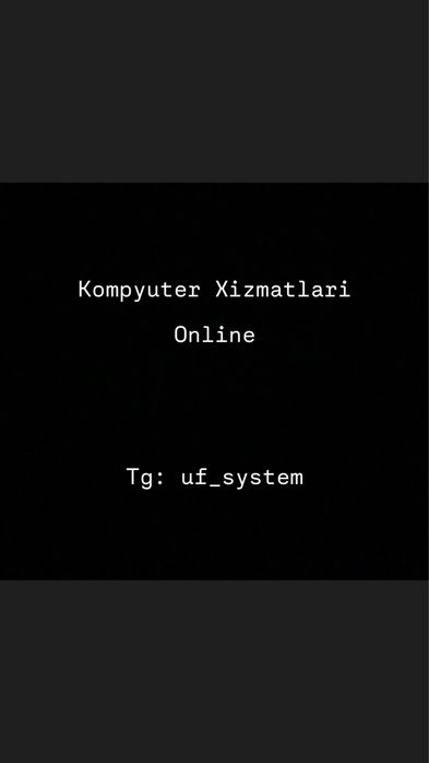 Kompyuter Xizmatlaridan Foydalaning!