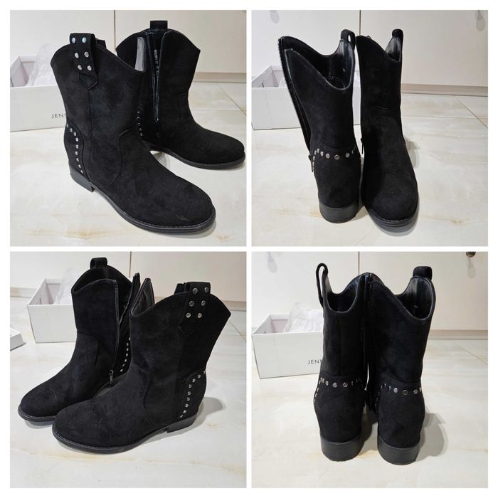 Два чифта дамски боти, обувани веднъж, н. 37